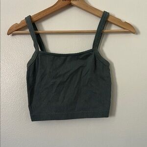 Colsie Green Ribbed Camisole